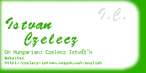 istvan czelecz business card